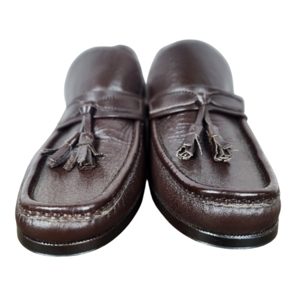 WEYENBERG Brown Tassel Loafers Women's Size 9-9.5, Mens Size 8. - Picture 4 of 8